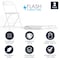 Flash Furniture Hercules Series Plastic Folding Chair White - 2 LB Weight Capacity Comfortable Event Chair-Lightweight Folding Chair, PK2 2-LE-L-3-WHITE-GG - alternate 8